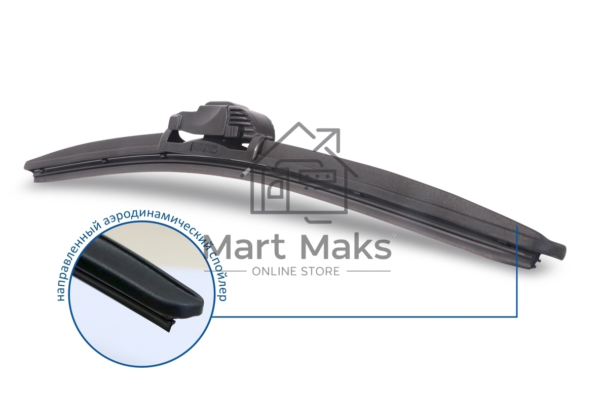 Щётка стеклоочистителя бескаркасная GOODYEAR GY000424 frameless 24''/60 cm всесезонная multiclip