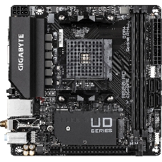 Материнская плата Gigabyte A520I AC AM4, AMD A520, 2xDDR4-3200 МГц, 1xPCI-Ex16, 1xM.2, Mini-ITX
