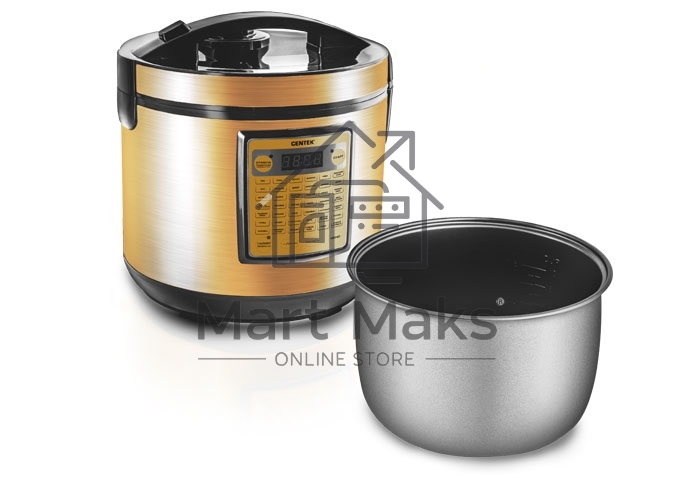 Мультиварка Centek CT-1495 черный 5.0л, 42 программы + Мультишеф черный/золотистый