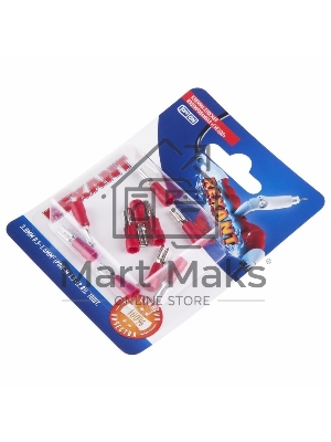 Клемма плоская Rexant, изолированная гнездо - 3.8 мм, 0.5-1.5 мм², (РПи-м 1.5-(2.8) / РПИм 1,25-250 / FDD1.25-110(5)), в упак. 10 шт.