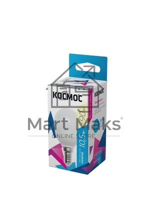 Лампа светодиодная LED BASIC GL45 10.5Вт 220В E14 3000К Космос LkeLED10.5wGL45E1430