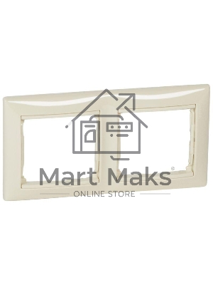 Рамка 2-м Valena горизонт. сл. кость (DIY-упак.) Leg 695632