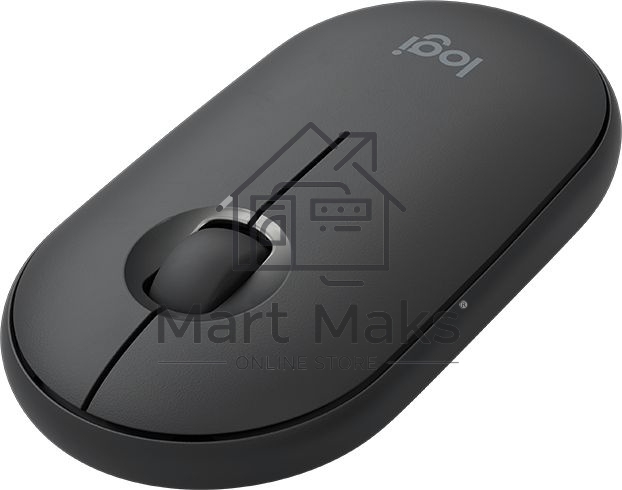 Мышь беспроводная Logitech Pebble M350 графитовый, 1000 dpi, радиоканал, Bluetooth, USB, кнопки - 3