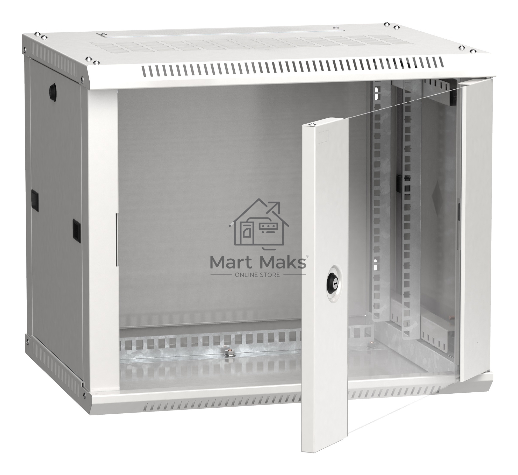 Шкаф ITK LINEA W 6U 600x450 мм дверь стекло, RAL7035