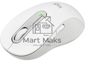 Мышь беспроводная Logitech Signature M650 L белый, 4000 dpi, радиоканал, Bluetooth, USB, кнопки - 5
