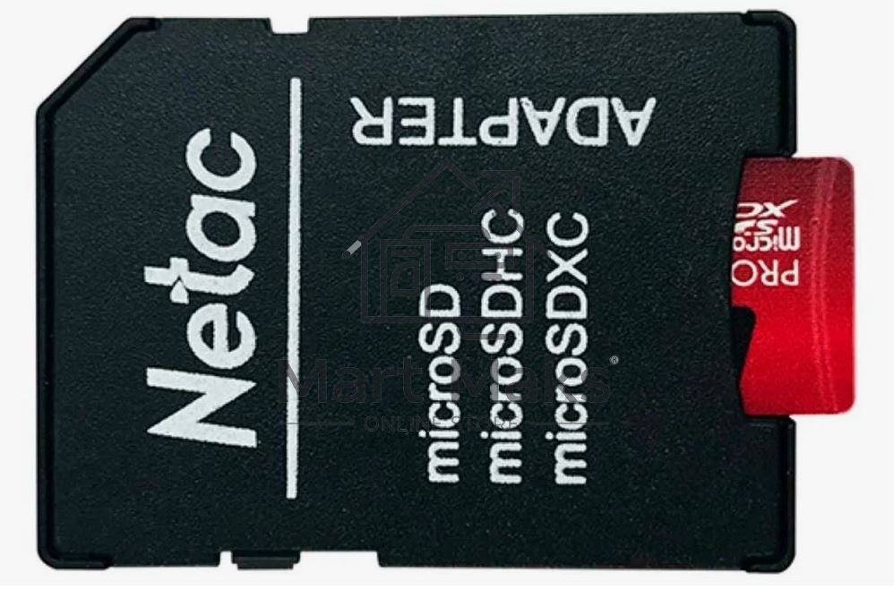 Флеш карта MicroSD card Netac P500 Extreme Pro 64GB, retail version w/SD adapter