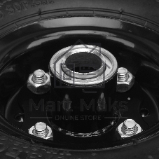 Колесо Palisad пневм. 4.10/3.50–4 с несим.ступ. d260 мм. подш. внут.диам. 20мм. длина оси - 5