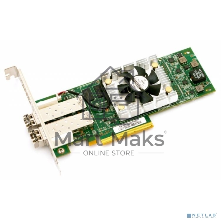 Контроллер Qlogic QLE2672-CK 16Gb Dual Port FC HBA x8 PCIe LC multi-mode optic