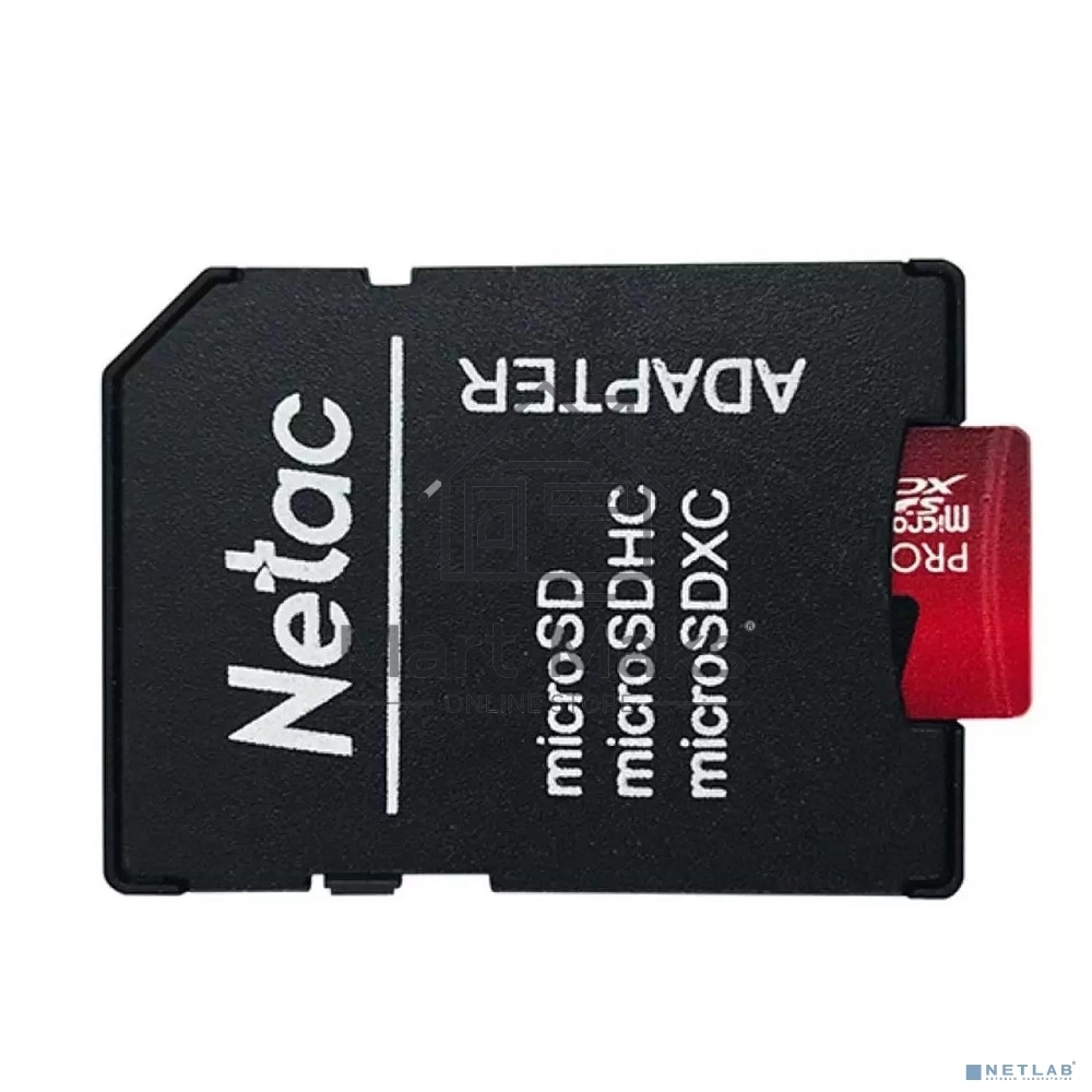 Флеш карта MicroSD card Netac P500 Extreme Pro 32GB, retail version w/SD adapter