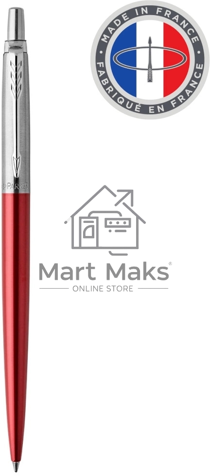 Ручка шариковая Parker Jotter Core K63 (CW1953187) Kensington Red CT M, синие чернила, подарочная коробка