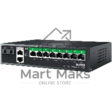 Коммутатор Netis P112GS, 8×1 Гбит/с PoE + 2×1 Гбит/с Uplink + 2×1 Гбит/с SFP, неуправляемый