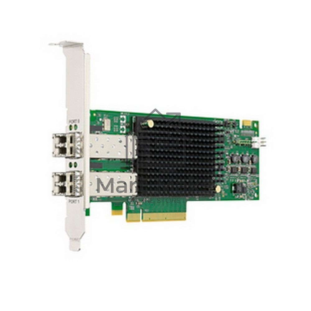 Контроллер Emulex LPe32002-M2 bulk Gen 6 (32GFC), 2-port, 32Gb/s, PCIe Gen3 x8, трансиверы установлены, LP+FH brackets, OEM