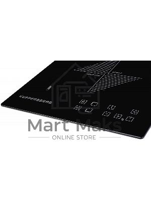 Индукционная варочная панель Kuppersberg ICO 302/домино, ширина 30 см, 2 зоны индукционного нагрева, сенсорное управление, 3 цифровых дисплея, 9 уровней мощности, таймер, автоотключение, защита от перелива, защита от детей, индикаторы остаточного тепла, S