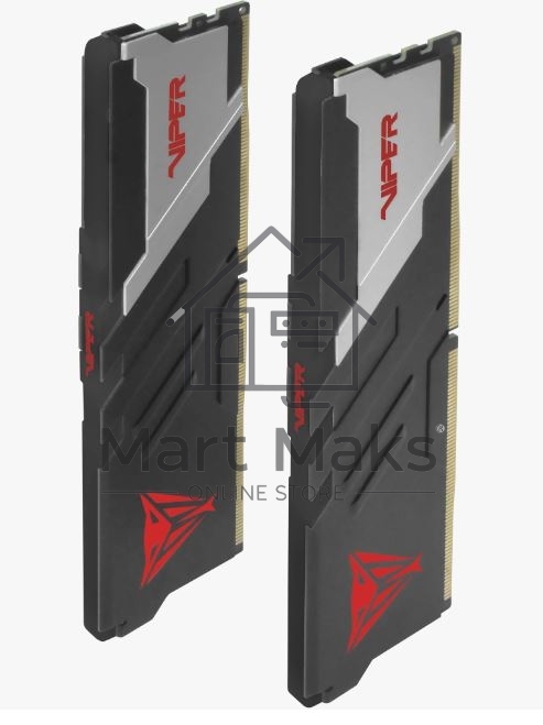 Оперативная память Patriot Viper Venom, DDR5, 32Gb (2x16GB), 6200MHz, CL40, DIMM, с радиатором, черный