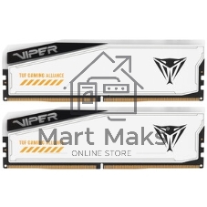 Оперативная память Patriot Viper Elite 5 TUF Gaming, DDR5, 32Gb (2x16 GB), 6000 MHz, CL36, DIMM, радиатор, RGB, белый