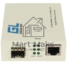 Сетевое оборудование GIGALINK GL-MC-UTPG-SFPG-F Конвертер UTP-SFP, 10/100/1000 Мбит/с в 1000 Мбит/с (GL-GU-SFP-v2)