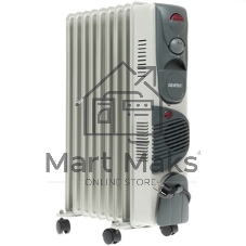 Обогреватель масляный Centek CT-6203-9 (9 секций) белый, 2400 Вт, 20 м2, 3 режима, термостат