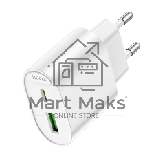 Блок питания (сетевой адаптер) HOCO C109A PD20W+QC3.0 charger, белый