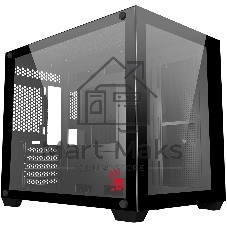 Компьютерный корпус Bloody BD-CC108 черный без БП mATX 9x120мм 2xUSB 3.0 audio bott PSU