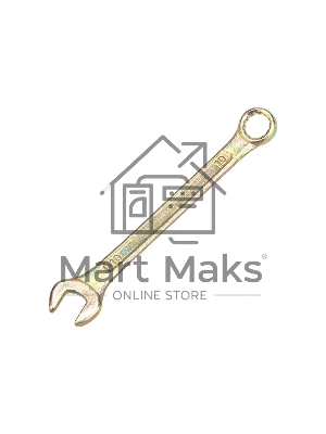 Ключ комбинированный Rexant 10 мм, желтый цинк