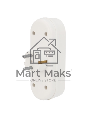 Набор тройников электрических линейных Rexant 16 А с заземлением, белый (2 шт./уп.)