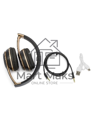 Наушники Harper HB-213 20-20000 Гц 88 дБ 32 Ом 200мА черный/золотой