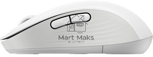 Мышь беспроводная Logitech Signature M650 L белый, 4000 dpi, радиоканал, Bluetooth, USB, кнопки - 5