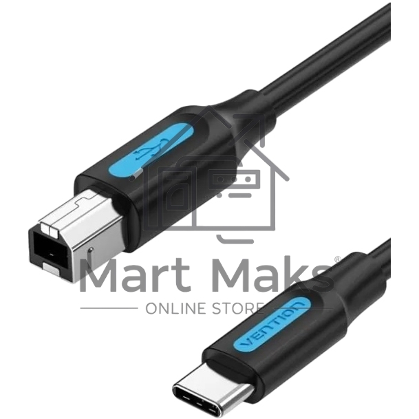 Кабель Vention USB 2.0 Type C M/BM - 2 м.