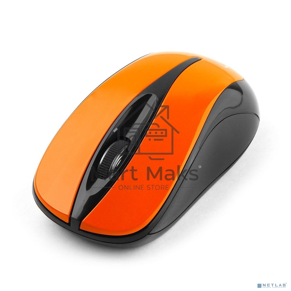 Мышь беспроводная Gembird MUSW-325-O оранжевый, 1000 dpi, радиоканал, USB, кнопки - 3