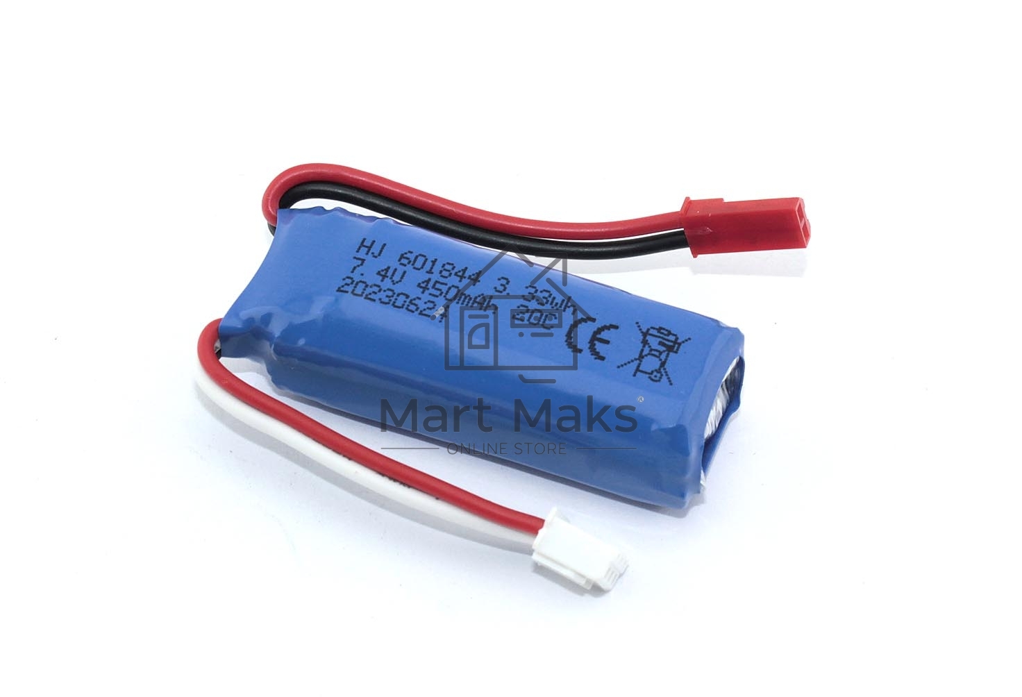 Аккумулятор Li-Pol 7.4v 601844 450mah JST