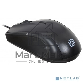 Мышь проводная Oklick 185M черный, 1200 dpi, USB, кнопки - 3
