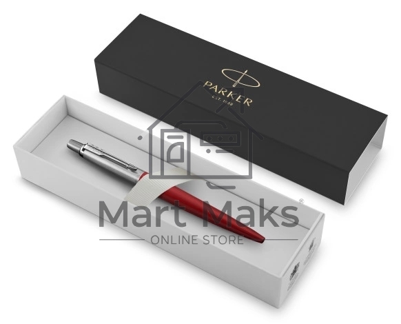 Ручка шариковая Parker Jotter Core K63 (CW1953187) Kensington Red CT M, синие чернила, подарочная коробка