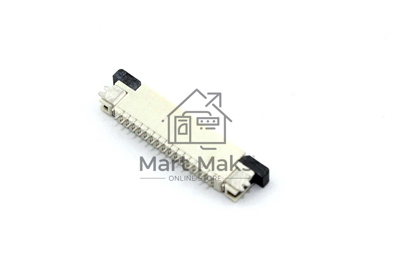 Разъем FPC Half Coverage Bottom Contact 0.8K-BX-16PWB 16 pin высота 2мм шаг 0,8мм
