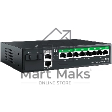 Коммутатор Netis P112GS, 8×1 Гбит/с PoE + 2×1 Гбит/с Uplink + 2×1 Гбит/с SFP, неуправляемый
