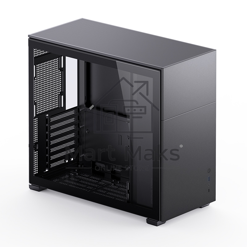 Корпус без блока питания JONSBO D41 STD Black ATX без БП, боковая панель из закаленного стекла, mini-ITX, micro-ATX, ATX, черный