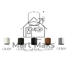 Корпус светильника C6301 SWH белый песок D60*H60mm MR16 GU5.3