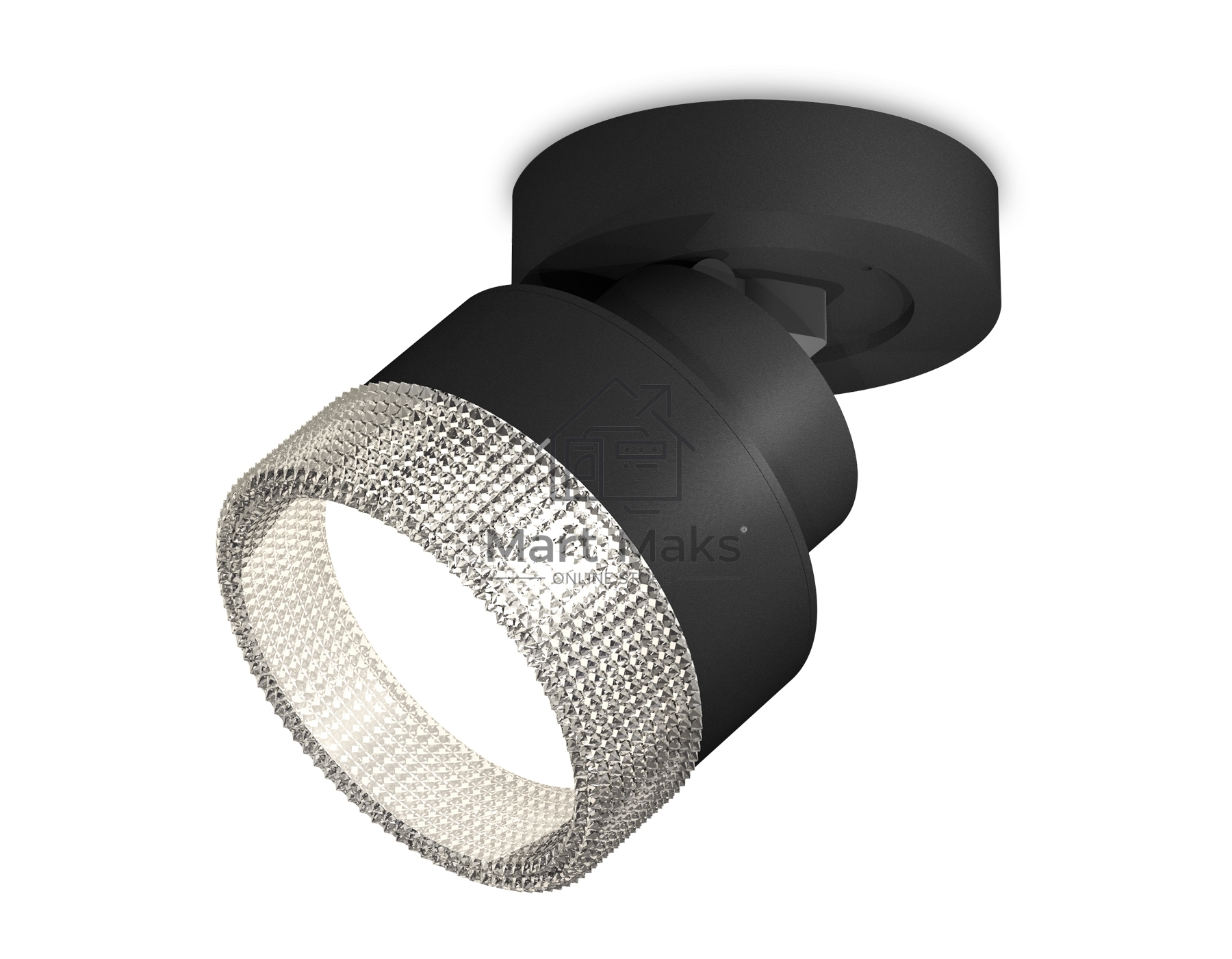 Светильник Ambrella Light XM8102040 SBK/CL черный песок/прозрачный GX53 (A2229, A2106, C8102, N8480)