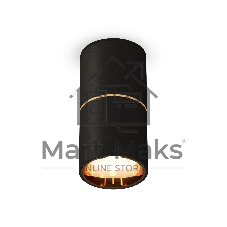 Светильник Ambrella Light XS6302082 SBK/PYG черный песок/золото желтое полированное MR16 GU5.3 (C6302, A2062, N6113)