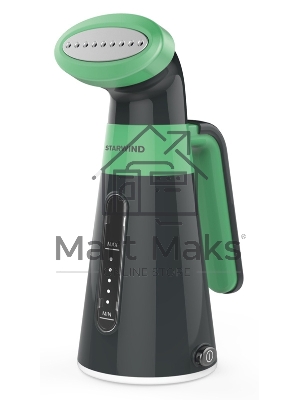 Отпариватель Starwind STG1200 серый/зеленый, 800 Вт, 20 г/мин, 150 мл