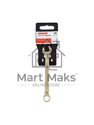 Ключ комбинированный Rexant 10 мм, желтый цинк