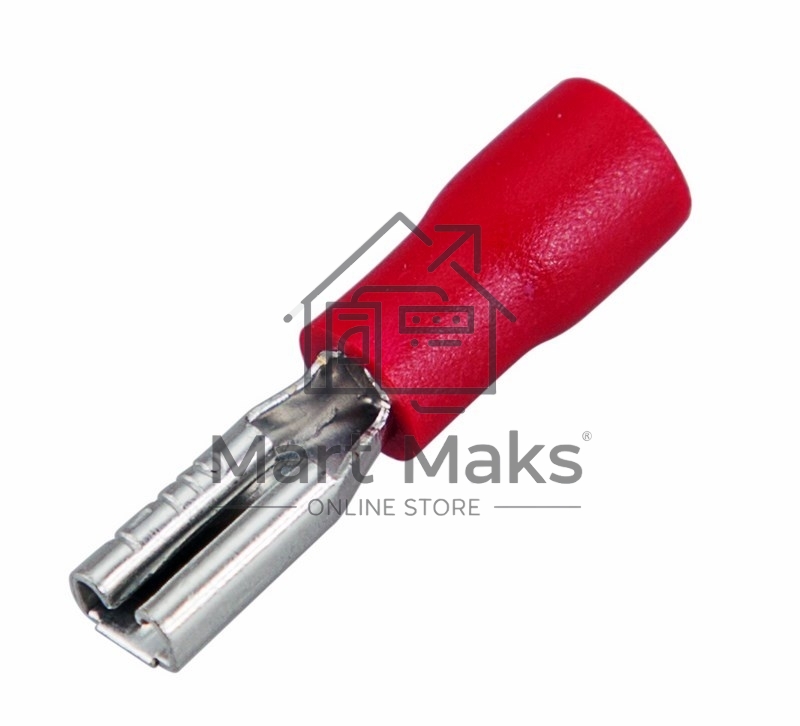 Клемма плоская Rexant, изолированная гнездо - 3.8 мм, 0.5-1.5 мм², (РПи-м 1.5-(2.8) / РПИм 1,25-250 / FDD1.25-110(5)), в упак. 10 шт.