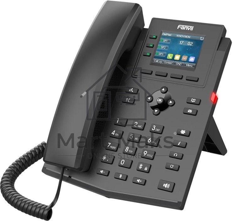 Телефон IP Fanvil X303P черный