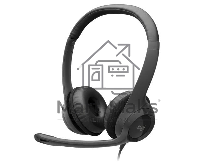 Гарнитура Logitech Headset Logitech H390 USB черный