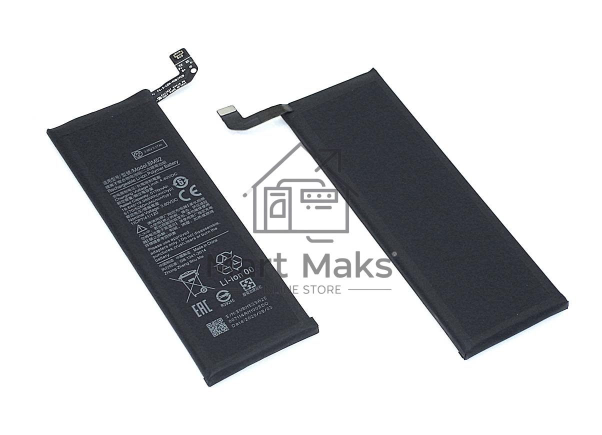 Аккумуляторная батарея BM52 для Xiaomi Mi Note 10, Mi CC9 Pro, Mi Note 10 Lite