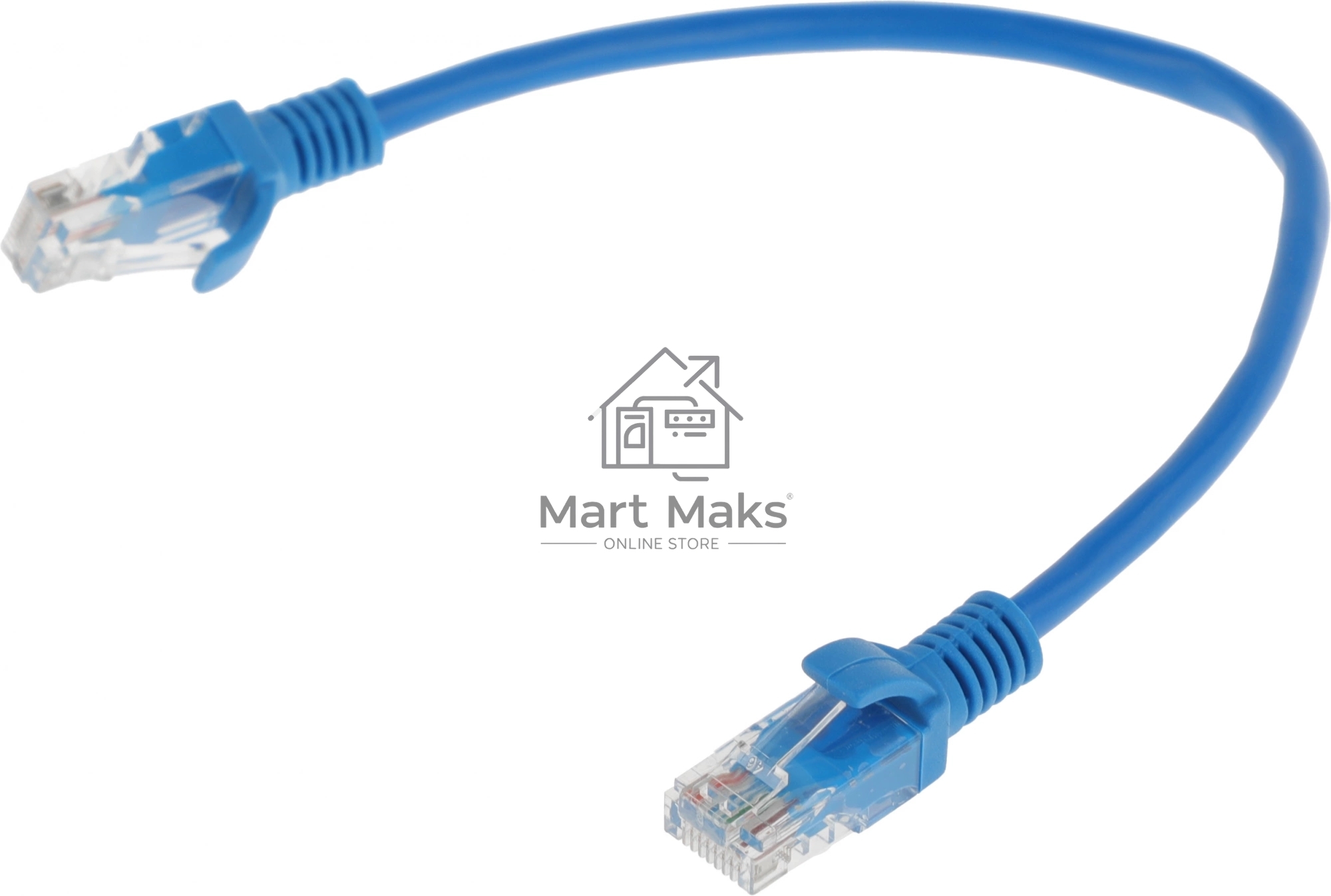 Патч-корд Premier PP12-0.25M/B 1000Гбит/с UTP 4 пары cat.5E CCA molded 0.25м синий RJ-45 (m)-RJ-45 (m)