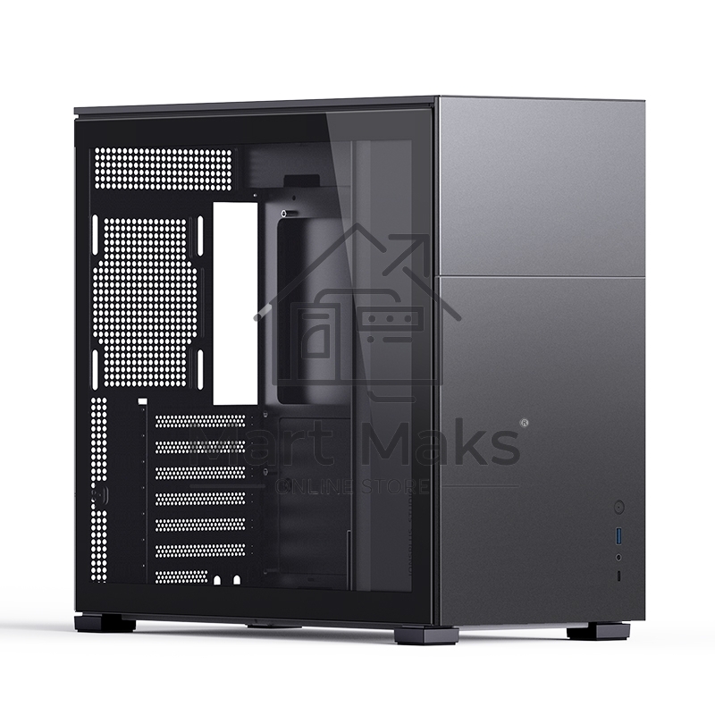 Корпус без блока питания JONSBO D41 STD Black ATX без БП, боковая панель из закаленного стекла, mini-ITX, micro-ATX, ATX, черный