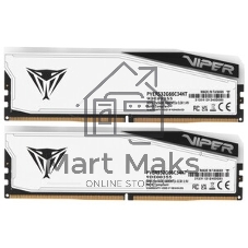 Оперативная память Patriot Viper Elite 5 TUF Gaming, DDR5, 32Gb (2x16 GB), 6000 MHz, CL36, DIMM, радиатор, RGB, белый