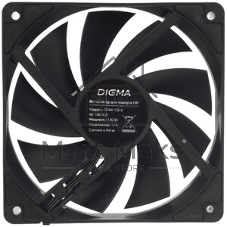 Вентилятор для корпуса Digma DFAN-90 черный, 90 мм, 1800 об/мин, 23 дБ, 3 pin