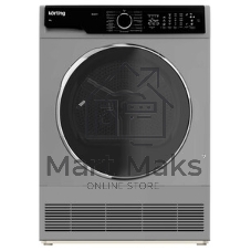Сушильная машина Korting KD 60L97 S серебристый, 10 кг, сушка - конденсационная, программ - 15, 59.6 x 84.5 x 64 см