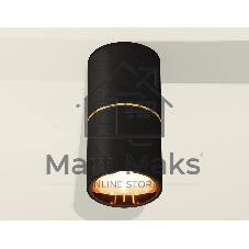 Светильник Ambrella Light XS6302082 SBK/PYG черный песок/золото желтое полированное MR16 GU5.3 (C6302, A2062, N6113)